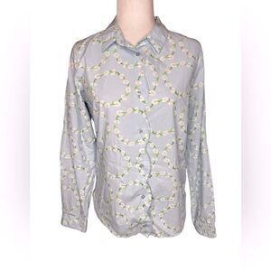 Urban Outfitters daisy chain scalloped button front top size Medium